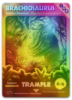 Brachiosaurus - Colossal Dreadmaw (Rainbow Foil) #740 NM Secret Lair Drop - Image 1