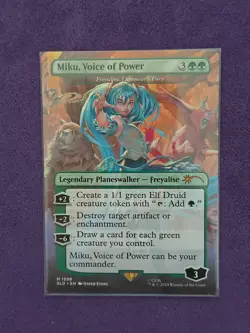 Miku Voice of Power, #1598 Regular English MTG Secret Lair x Hatsune Miku - Image 1