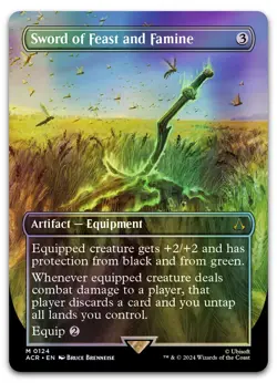 Sword of Feast and Famine (Borderless) #124 (Foil) NM Assassin's Creed Magic MTG - Image 1