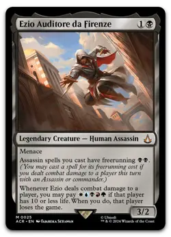 Ezio Auditore da Firenze #25 (NM) Assassin's Creed ACR Magic MTG - Image 1