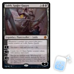 LOLTH, SPIDER QUEEN Adventures In The Forgotten Realms AFR Planeswalker MTG - Image 1