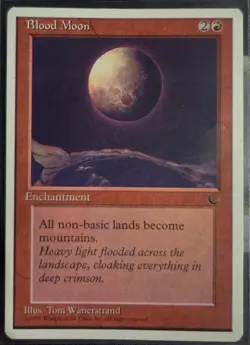 Blood Moon - Chronicles - Near Mint - Magic the Gathering MTG Rare Enchantment - Image 1