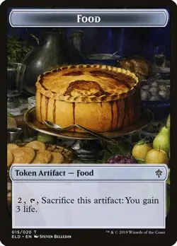 MTG FOOD TOKEN 15 - MAGIC THE GATHERING - THRONE OF ELDRAINE (ELD) TOKEN - Image 1