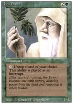 Ley Druid NM, English MTG Revised Edition - Image 1