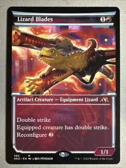 MTG / Lizard Blades / NEO / #385 / Regular (Showcase) / Rare / NM - Image 1
