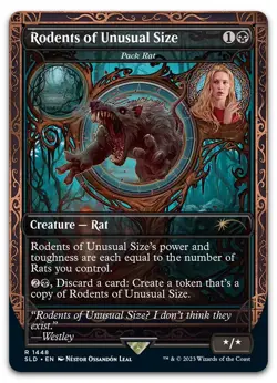 Rodents of Unusual Size - Pack Rat #1448 (NM) Secret Lair Drop SLD Magic MTG - Image 1
