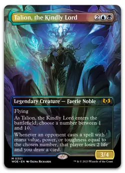 Talion, the Kindly Lord (Borderless) #301 (Foil) NM Wilds of Eldraine Magic MTG - Image 1