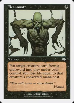1x LP Reanimate Lightly Play, English Battle Royale MTG Magic - Image 1