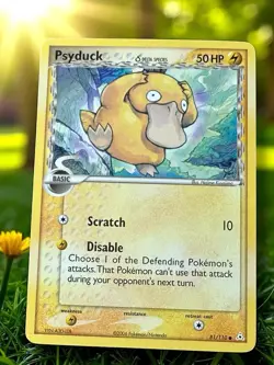 2006 Pokemon EX - Holon Phantoms Psyduck #81 Heavy Play - Image 1