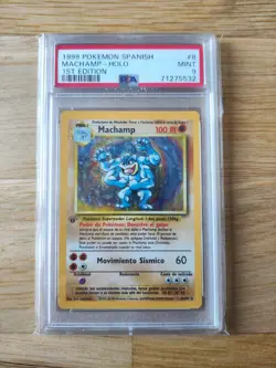 Machamp Pokemon Base Set Holo 1. Edition Spanish - Image 2