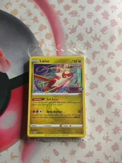 SEALED Pokemon Fusion Strike Prerelease Latias Black Star Promo Pack SWSH171 - Image 1