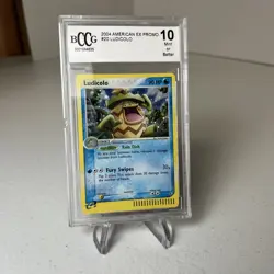 Pokemon 10 GEM MINT Ludicolo Holofoil Nintendo Black Star Promo #020 2004 Graded - Image 1