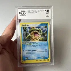 Pokemon 10 GEM MINT Ludicolo Holofoil Nintendo Black Star Promo #020 2004 Graded - Image 4