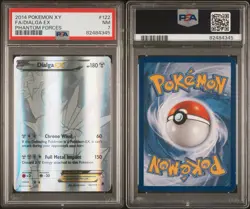 2014 POKEMON XY PHANTOM FORCES #122 FULL ART DIALGA EX PSA 7 SECRET RARE NM - Image 3