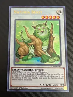 Yugioh Naturia Beast DUPO-EN091 Ultra Rare 1st Ed NM - Image 1