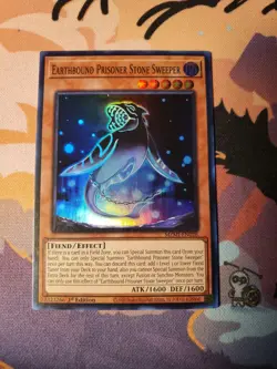 Yugioh! Earthbound Prisoner Stone Sweeper - MZMI-EN028 - Super Rare - 1st Ed - Image 1