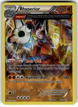 Rhyperior (Omega) 77/160 XY - Primal Clash LP Pokemon Card TCG - Image 1