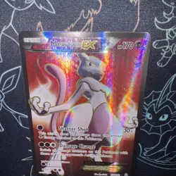 Pokemon Mewtwo-EX TCG Full Art Ultra Rare Holo Card Breakthrough 158/162 NM - Image 3
