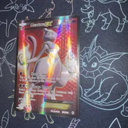 Pokemon Mewtwo-EX TCG Full Art Ultra Rare Holo Card Breakthrough 158/162 NM - Image 4
