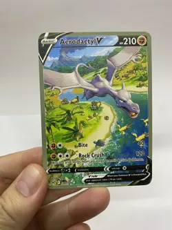 Aerodactyl V Gold Metal Pokemon Card-Collectible Gift Display！ Christmas NICE - Image 1