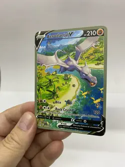 Aerodactyl V Gold Metal Pokemon Card-Collectible Gift Display！ Christmas NICE - Image 4
