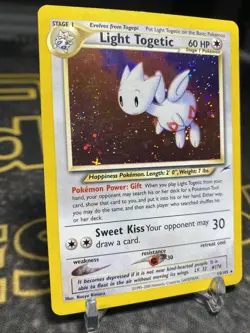 Pokemon TCG Light Togetic Neo Destiny Holo Card 15/105 Unlimited Rare - Image 3