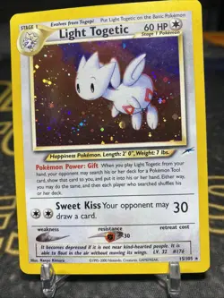 Pokemon TCG Light Togetic Neo Destiny Holo Card 15/105 Unlimited Rare - Image 4