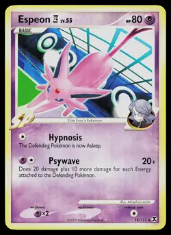 Pokemon Card - Espeon E4 Rising Rivals 18/111 Rare - Image 1