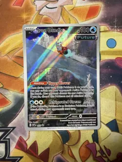 Pokemon Card TCG - Iron BundIe SVP 066 Black Star Promo Scarlet & Violet NM - Image 1