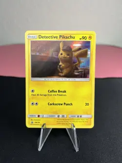 Detective Pikachu SM190 Pokemon Sun & Moon Promo Card - Holo - NM! - Image 1