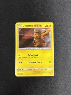 Detective Pikachu SM190 Pokemon Sun & Moon Promo Card - Holo - NM! - Image 3