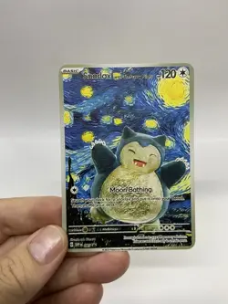 Snorlax Van Gogh Gold Metal Pokemon Card-Collectible Gift Display！NICE - Image 5