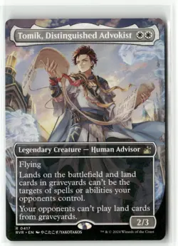 Tomik, Distinguished Advokist Anime Borderless - Ravnica Remastered MTG NM - Image 1