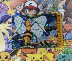 Pokemon Vintage Pocket Monsters Vending HOLO Prism Sticker 1999 Bandai Nintendo - Image 2