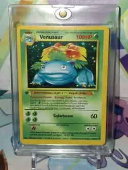 Pokemon TCG 1st Edition Venusaur 15/102 Collectible Please READ... - Image 1