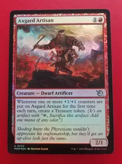 1x Axgard Artisan | FOIL | March of the Machine | MTG Magic Cards - Image 1