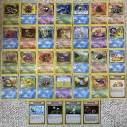 Pokemon Cards Fossil Complete Uncommon& Common Set 31-62/62 WOTC - Image 1