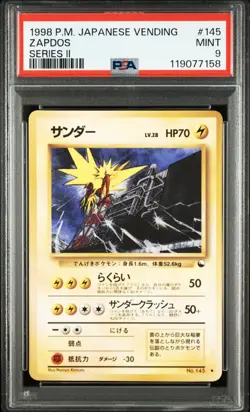 PSA 9 Pokemon Card Articuno Zapdos Moltres 1998 Japanese Sequential Set - Image 4