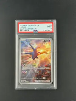 PSA 9 Latios 203/191 Surging Sparks IR Holo Pokemon Card - Mint - Image 1