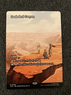 Magic MTG - Sunbaked Canyon (Borderless) - Avatar: The Last Airbender - Image 1