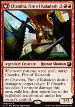 1 x Chandra, Fire of Kaladesh // Chandra, Roaring Flame - Foil - From The Vault: - Image 1