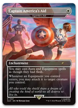 Captain America's Aid - Sigarda's Aid #1727 (NM) Secret Lair Drop SLD Magic MTG - Image 1