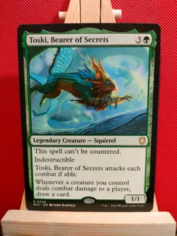 Toski, Bearer of Secrets - Bloomburrow Commander - Rare - NM - MTG - Image 1