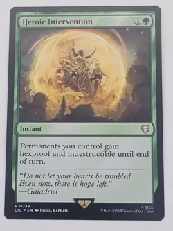 Heroic Intervention #249 (NM) Lord of the Rings LTC Magic MTG - Image 1