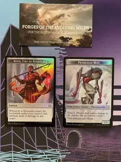 Koth, Fire of Resistance Phyrexian Mite Foil Token Phyrexia All Will Be One - Image 1