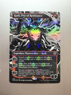 Koth, Fire Of Resistance 446 MTG: Phyrexia: All Will Be One Step & Compleat FOIL - Image 1