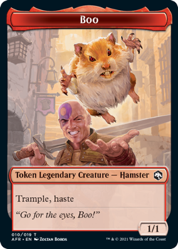 Boo Token Light Play, English Magic the Gathering MTG Adventures in the Forgotte - Image 1