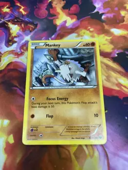 Mankey 52/114 XY - Steam Siege Regular LP-Lightly Played Pokemon TCG - Image 1