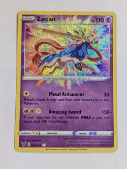 Zacian 082/185 Vivid Voltage Amazing Rare Pokemon TCG NM - Image 1