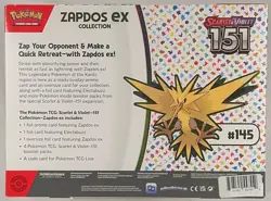 Pokemon TCG: Scarlet & Violet - 151 - Zapdos Ex Collection - Image 2